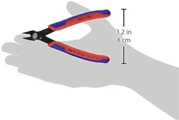Pince coupante diagonale de 125 mm (5 pouces) pour l'électronique, coupe à ras avec poignée confortable