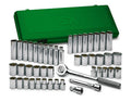 Jeu de douilles 12 pans standard et profondes 1/2" SAE et métriques de 47 pièces