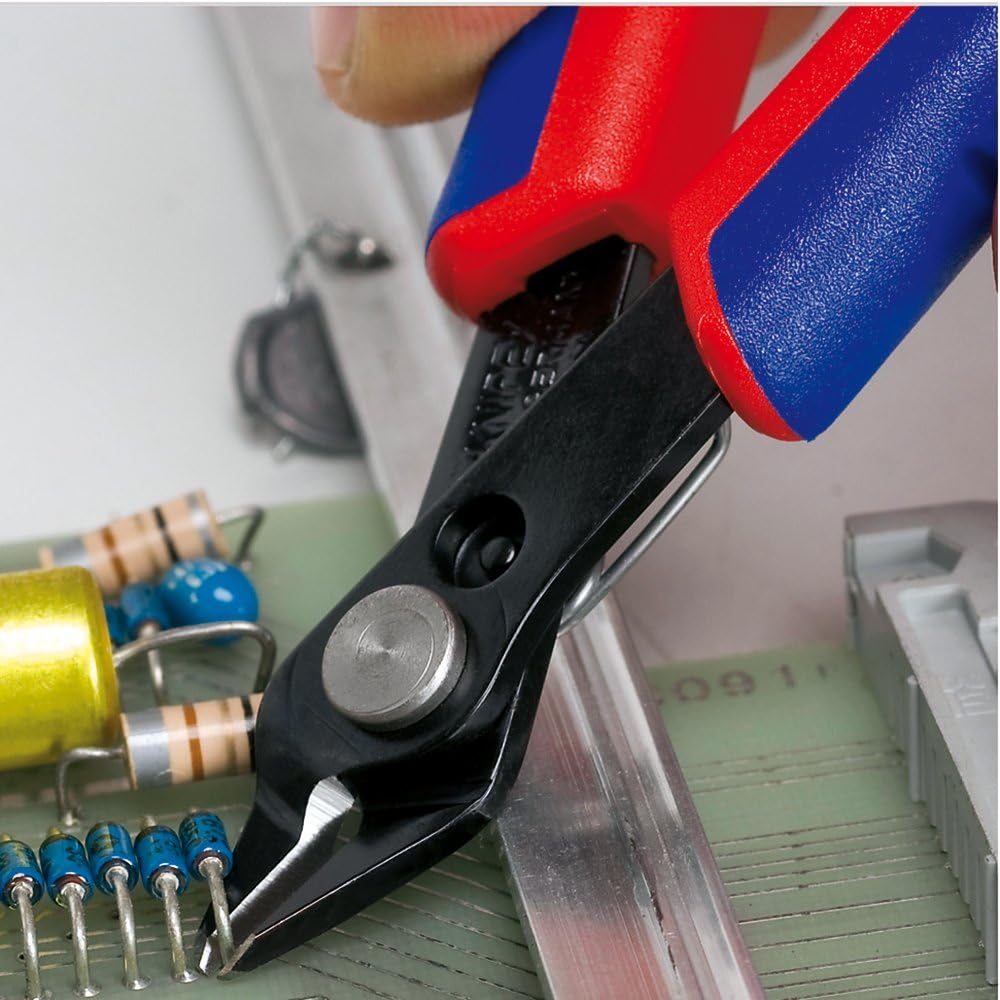 Pince coupante diagonale de 125 mm (5 pouces) pour l'électronique, coupe à ras avec poignée confortable