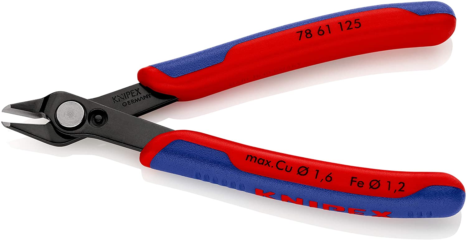 Pince coupante diagonale de 125 mm (5 pouces) pour l'électronique, coupe à ras avec poignée confortable
