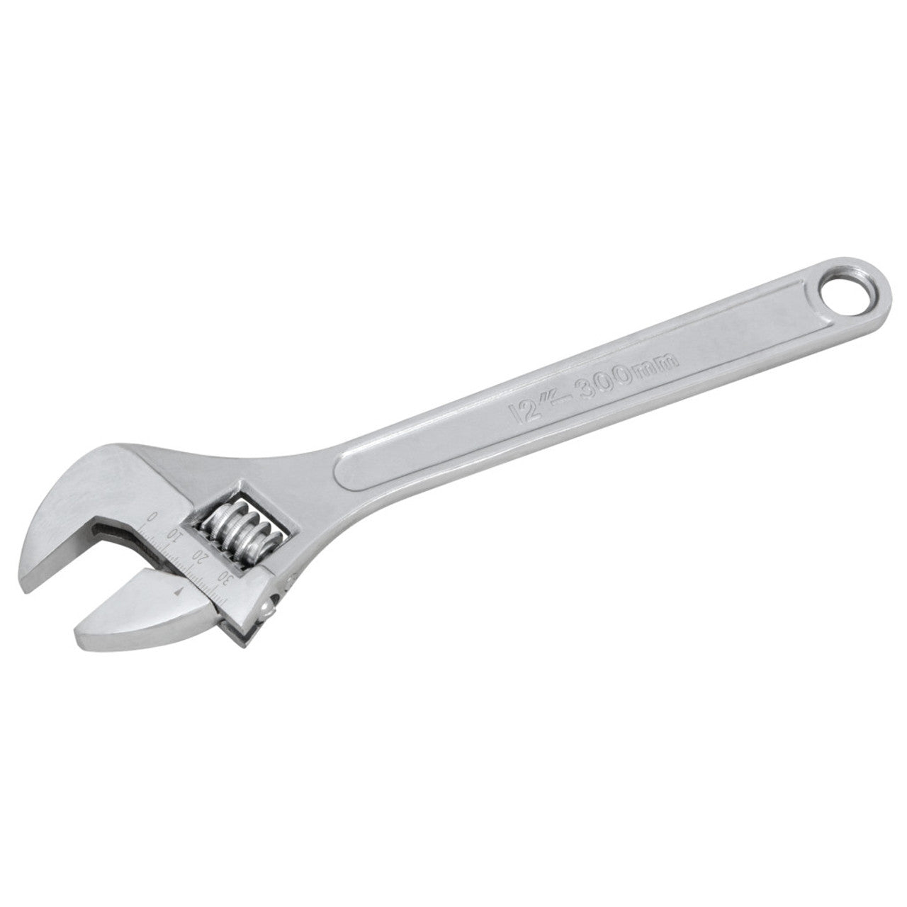Clé à molette robuste de 30,5 cm, en acier allié traité thermiquement, finition chromée