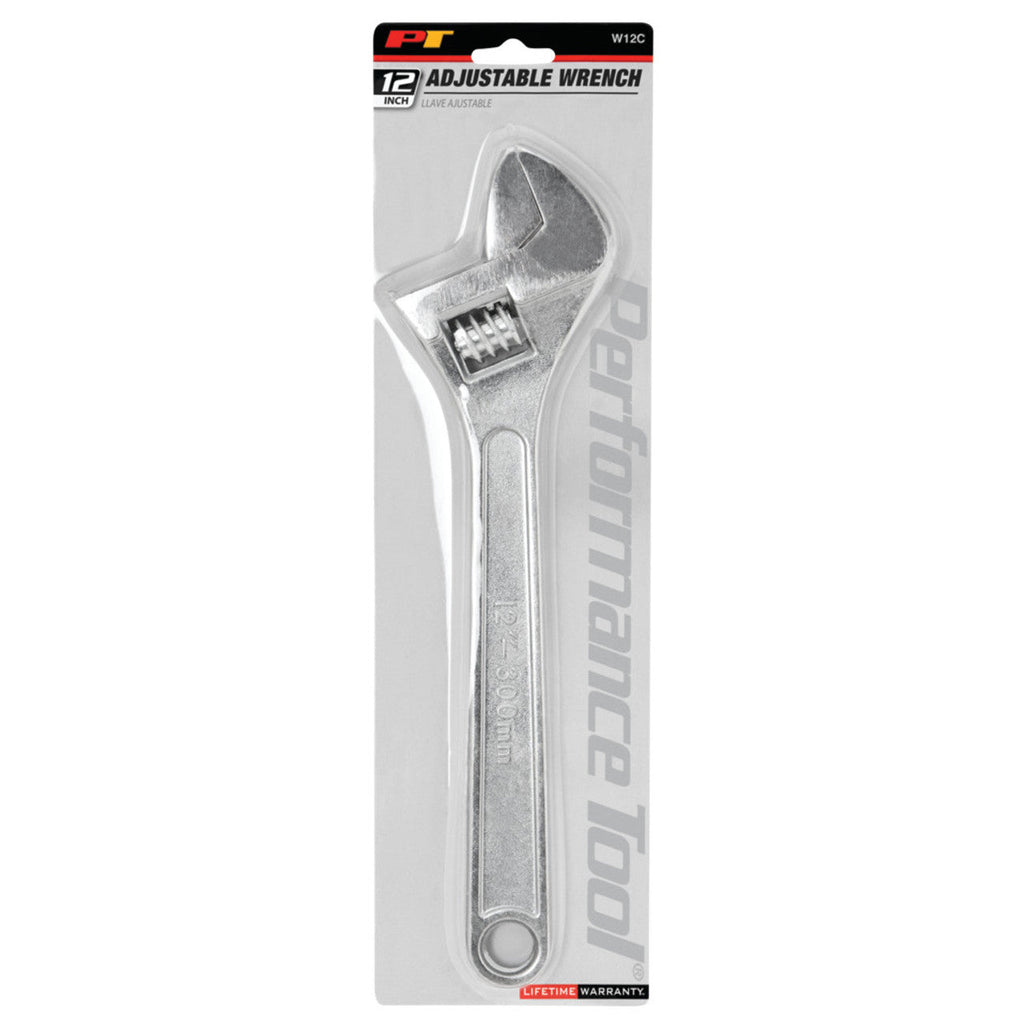 Clé à molette robuste de 30,5 cm, en acier allié traité thermiquement, finition chromée