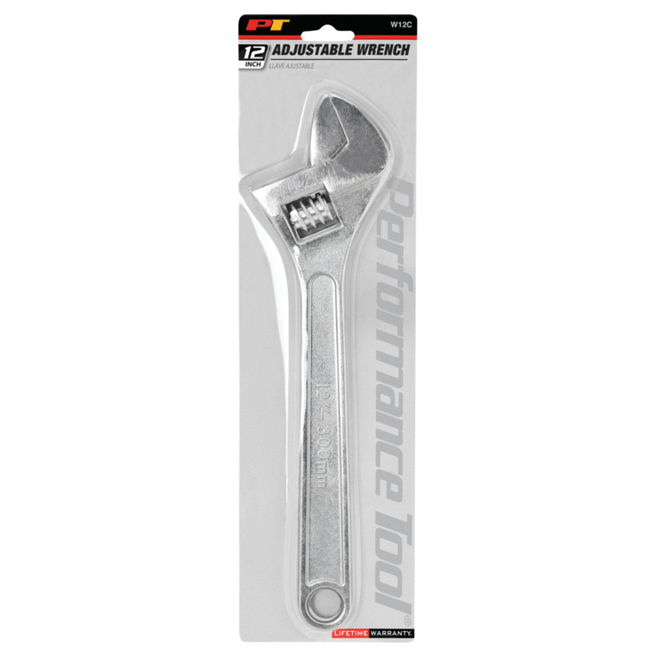 Clé à molette robuste de 30,5 cm, en acier allié traité thermiquement, finition chromée