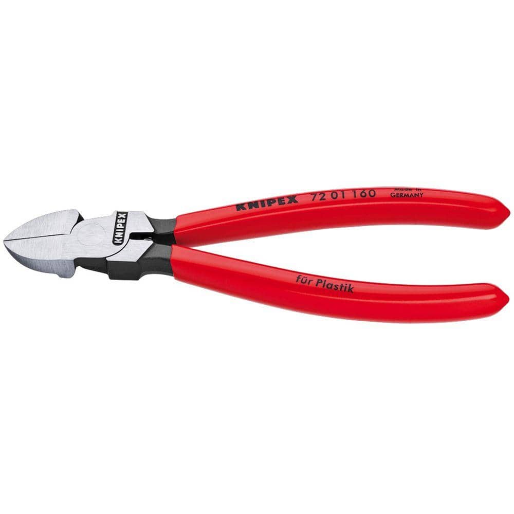 Pince coupante diagonale à ras de 6-1/4 po pour serre-câbles en plastique et métaux tendres