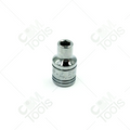Douille standard chromée métrique à 6 pans, entraînement 1/4", 4,5 mm