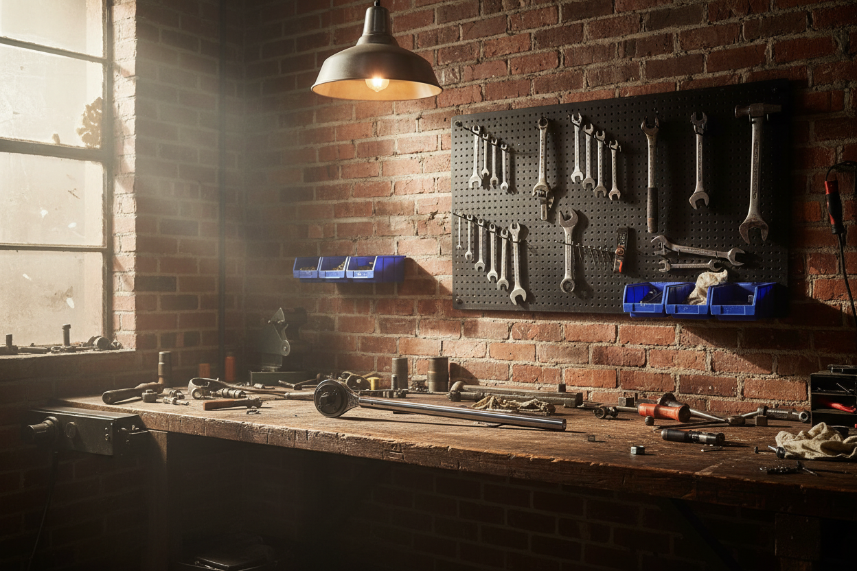 Workshop Ratchet Wrench Banner